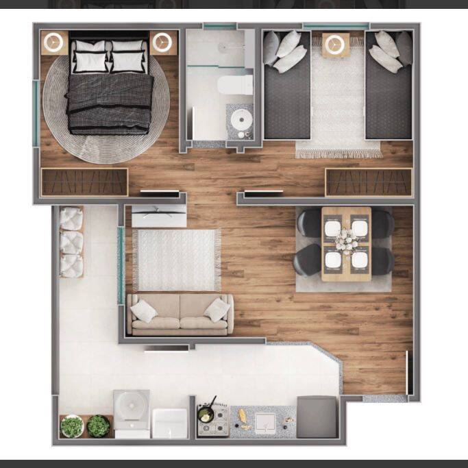 Apartamento com 2 dormitórios à venda, 60 m² por R$ 340.000,00 - Parque Residencial Flamboyant - São José dos Campos/SP