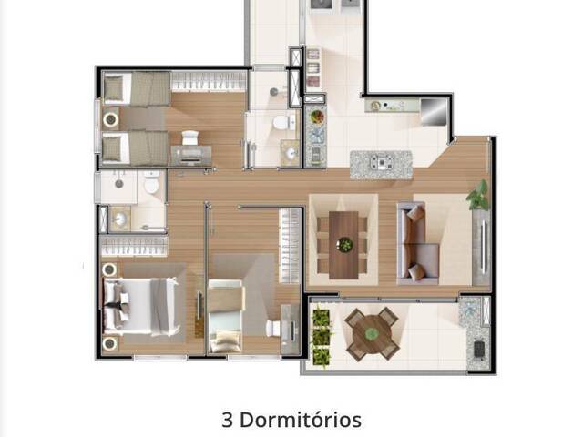 #AP0116 - Apartamento para Venda em Jacareí - SP - 3