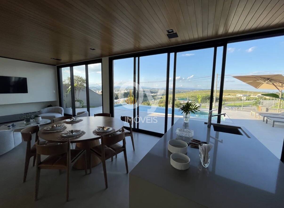 Casa de Luxo SJC | 5 Suítes, Vista Definitiva e Piscina Borda Infinita