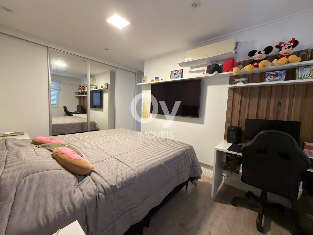 Apartamento Mobiliado| 122 m² | 2 dormitórios (1 Suíte) + 1 reversível