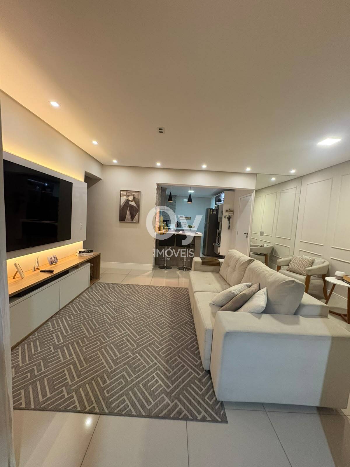 Apartamento impecável mobiliado|100 m²|3 dormitórios (1 suíte) + escritório